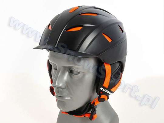 Kask Blizzard Power Ski Helmet Black Matt Neon Orange 2016